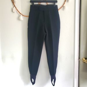 Schoeller || vintage black ski stirrup pants